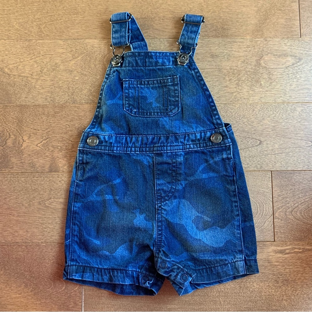 3/$10 GEORGE Baby boy camo overalls 6-12m